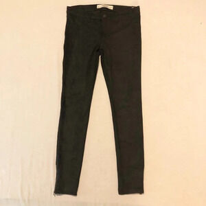 Abercrombie and Fitch  Faux Suede Super Skinny Pants Ankle Zip Size 4